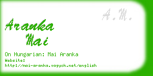 aranka mai business card